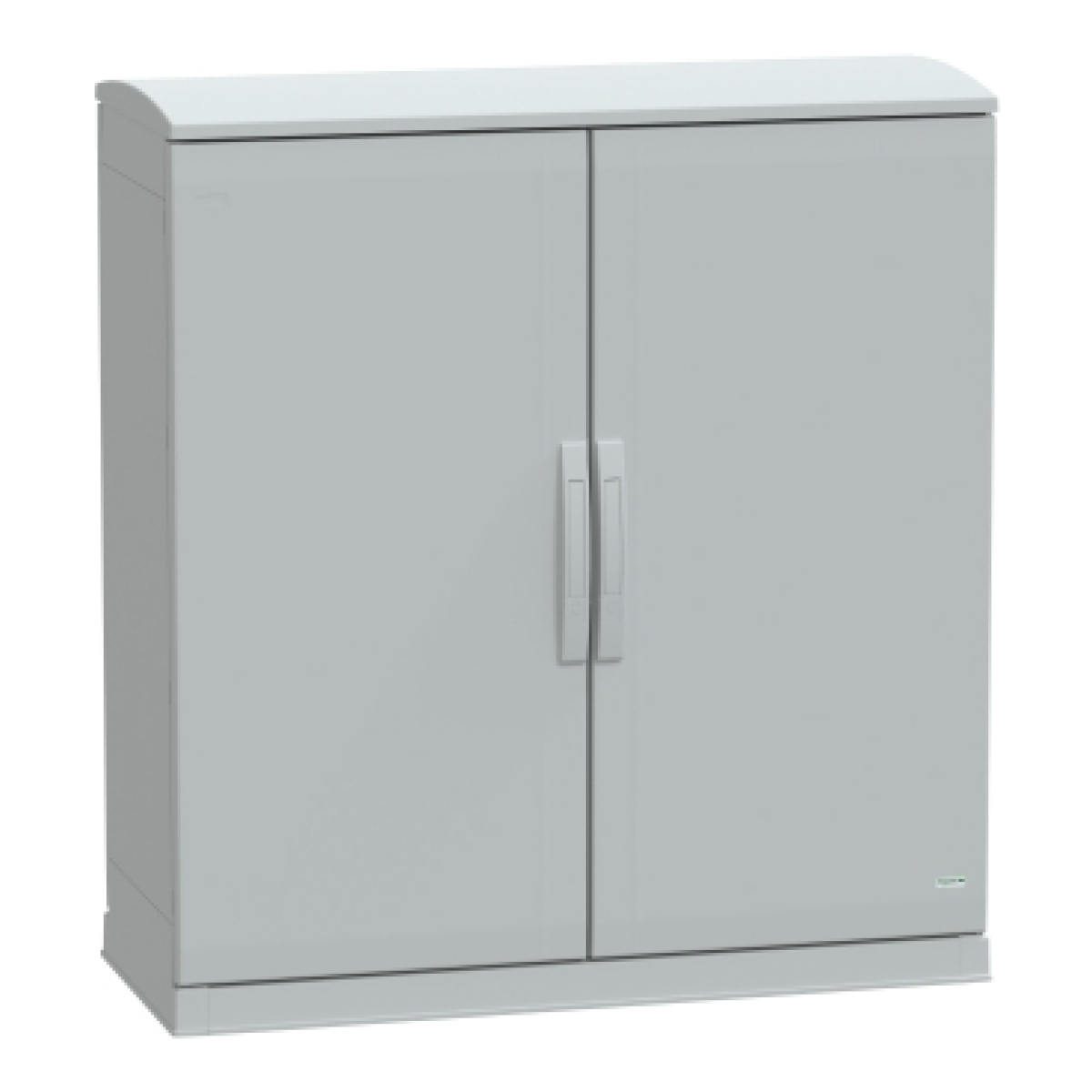 Floor standing encl.polyester vers.PLAZT wopen plinthcanopy 1000x1000x420 IP44