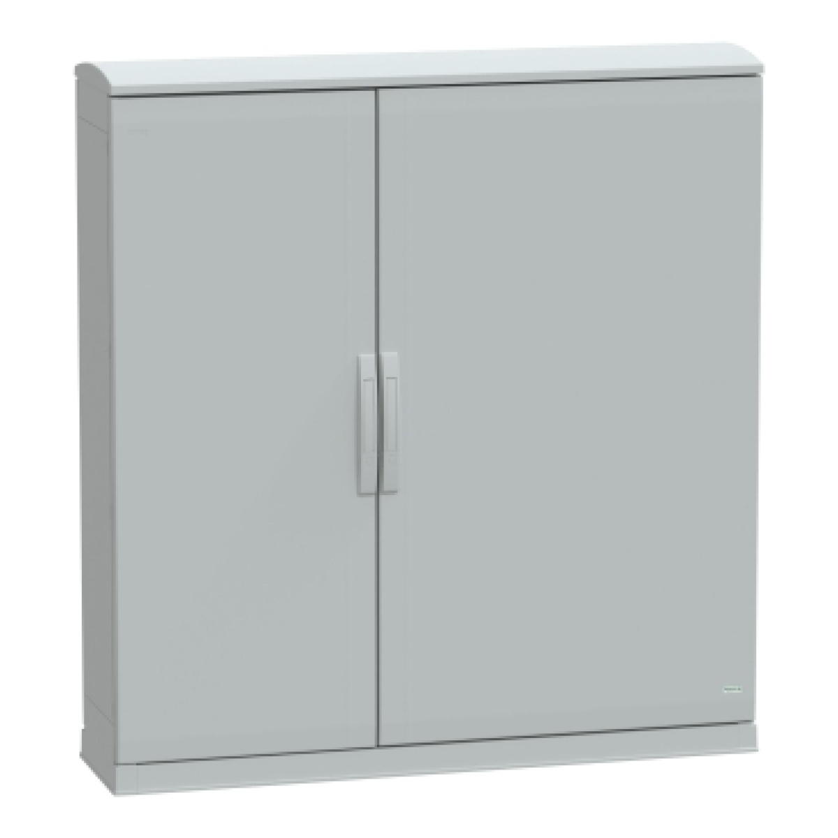 Floor standing encl.polyester vers.PLAZT wopen plinthcanopy 1250x1250x320 IP44