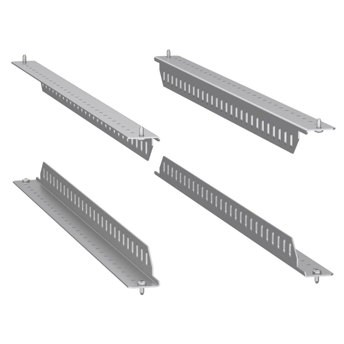 set of 4 Spacial SF support brackets for 19" fixed rack - 400kg load - 800 mm