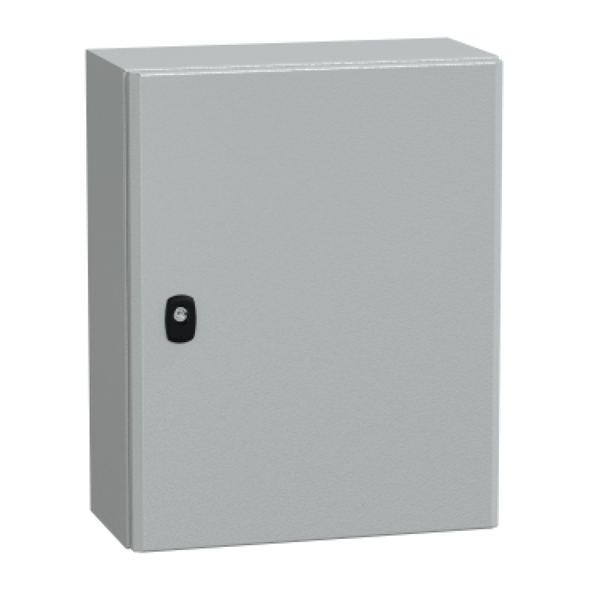 Spacial S3D plain door with mount.plate. H500xW400xD200 IP66 IK10 RAL7035.