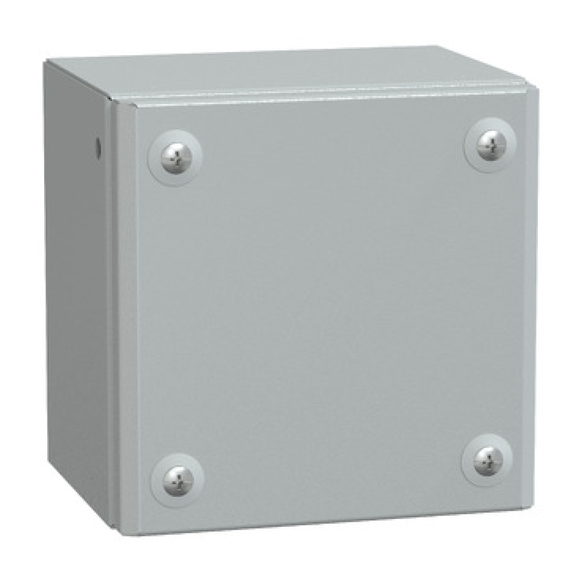 Metal industrial box plain door H150xW150xD120 IP66 IK10 RAL 7035