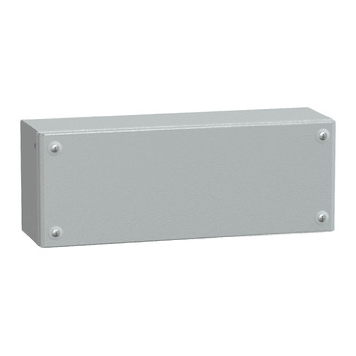 Metal industrial box plain door H150xW400xD120 IP66 IK10 RAL 7035