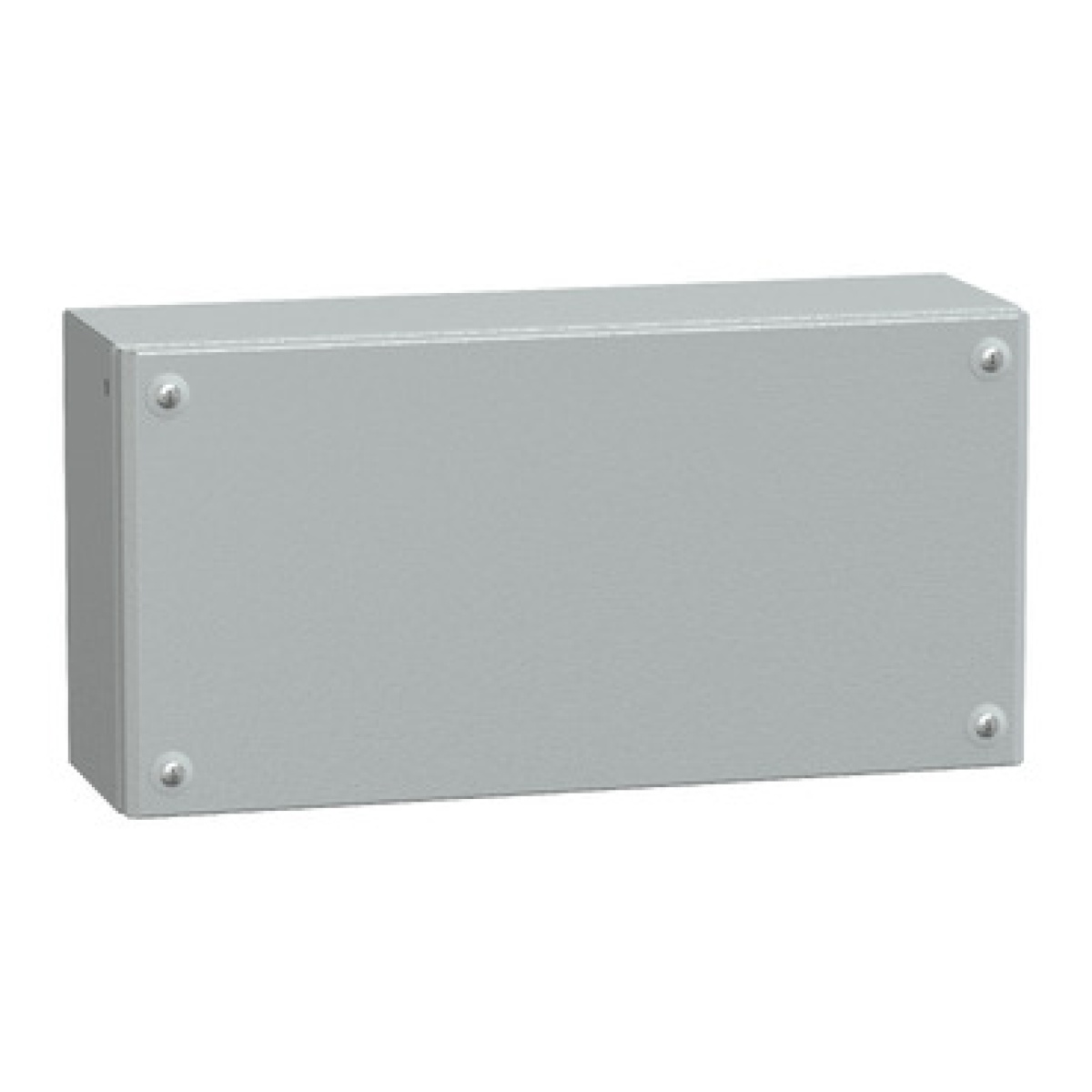 Metal industrial box plain door H200xW400xD120 IP66 IK10 RAL 7035