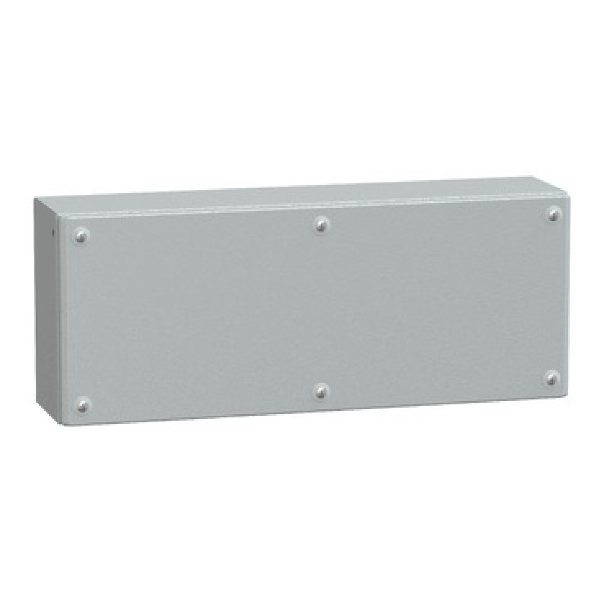 Metal industrial box plain door H200xW500xD120 IP66 IK10 RAL 7035