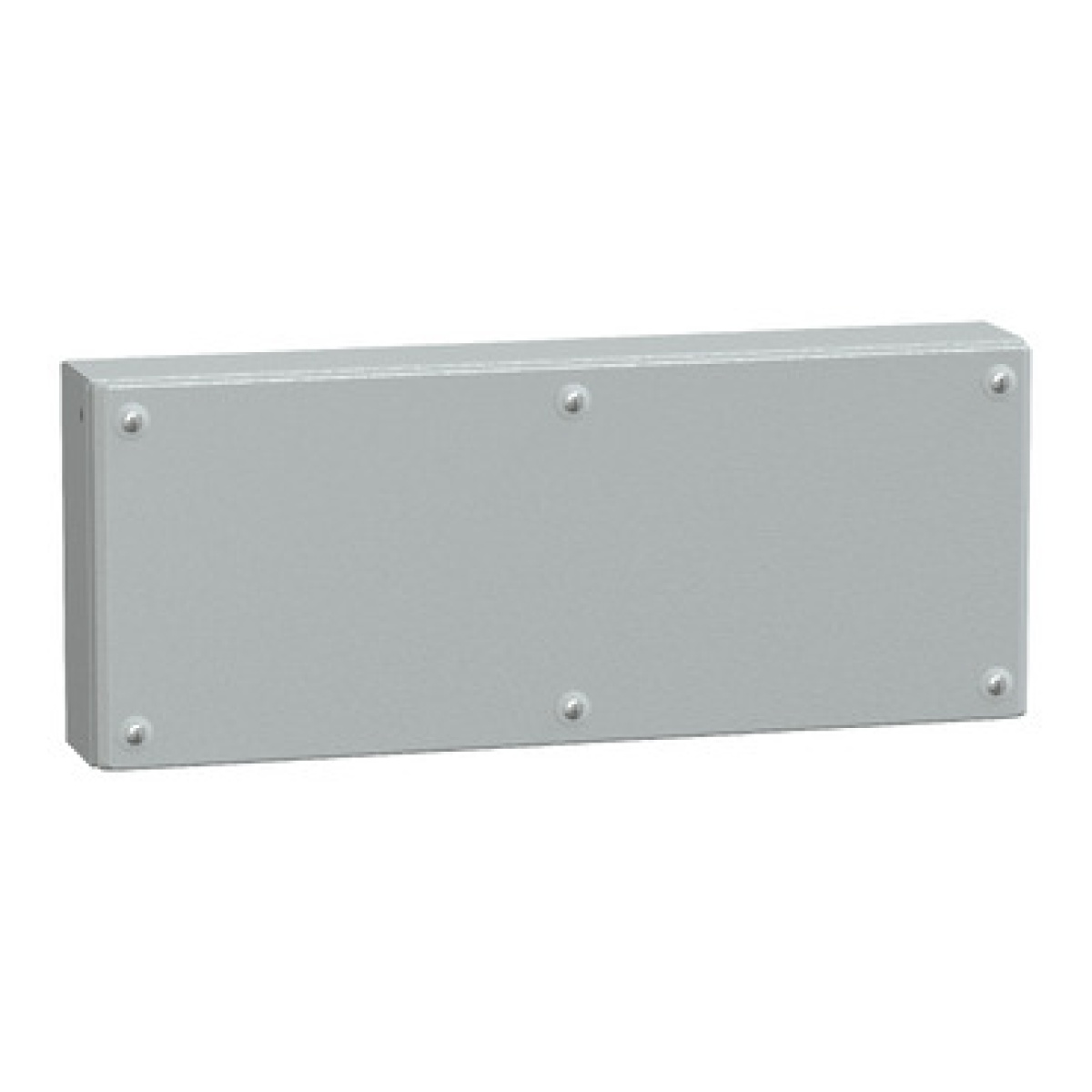 Metal industrial box plain door H200xW500xD80 IP66 IK10 RAL 7035