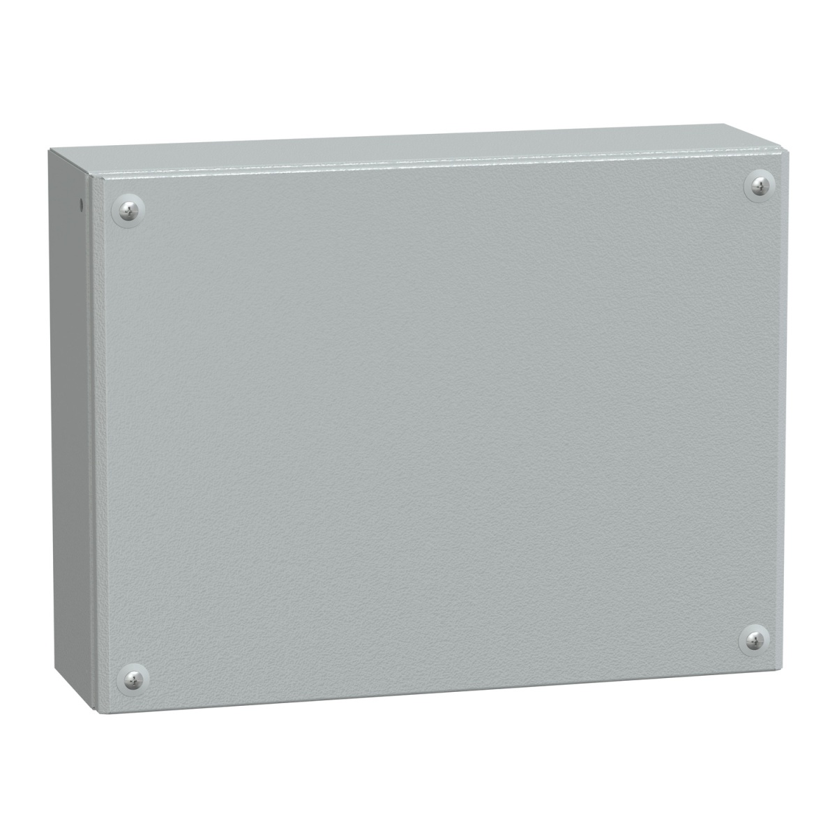 Metal industrial box plain door H300xW400xD120 IP66 IK10 RAL 7035