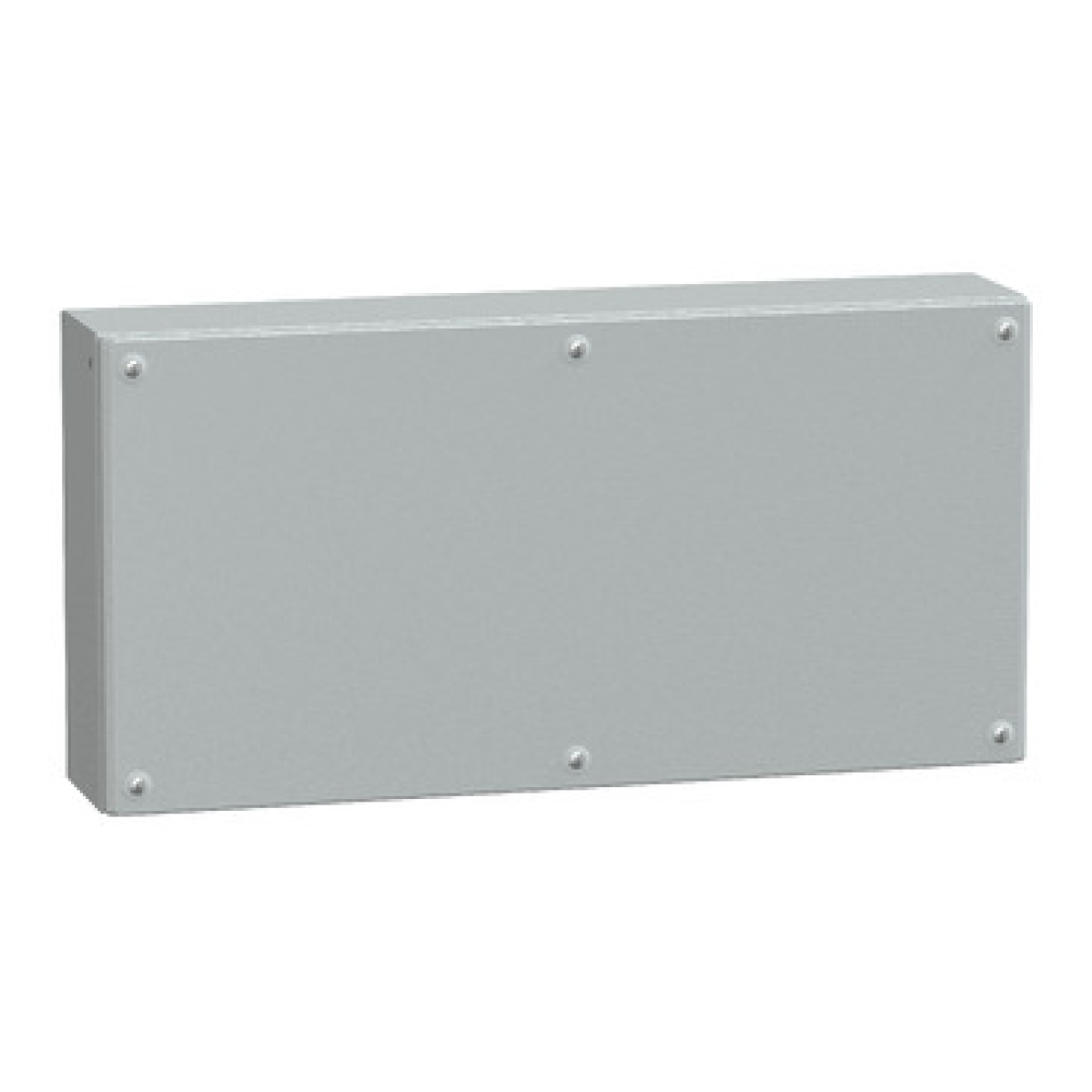 Metal industrial box plain door H300xW600xD120 IP66 IK10 RAL 7035