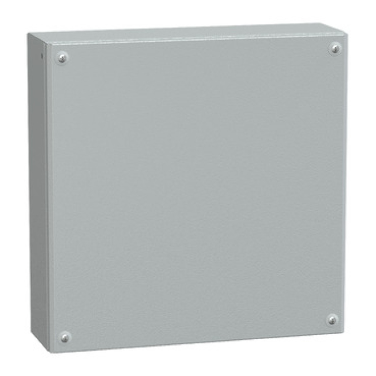 Porta simples de caixa industrial metálica H400xW400xD120 IP66 IK10 RAL 7035