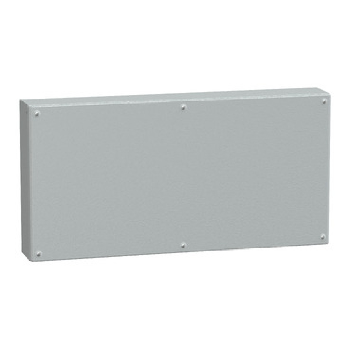 Metal industrial box plain door H400xW800xD120 IP66 IK10 RAL 7035