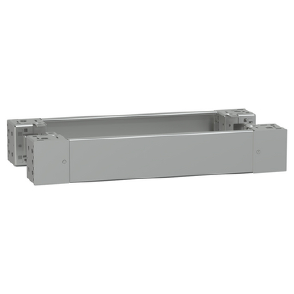 Spacial - plain front panel plinth W600 H100 stainless steel 304L