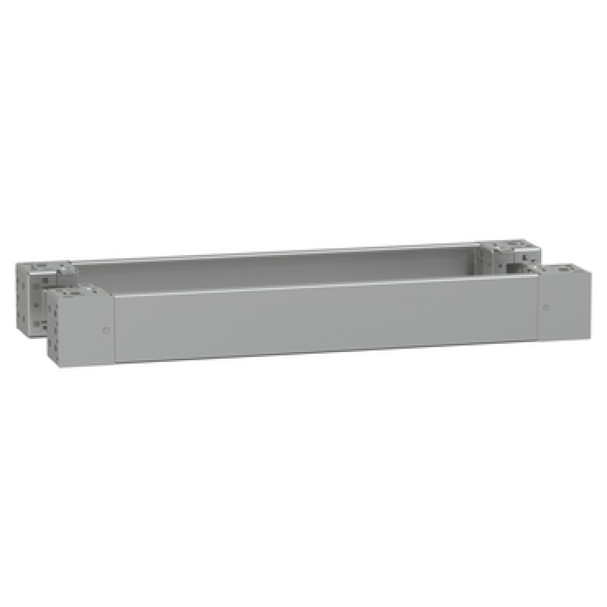 Spacial - plain front panel plinth W800 H100 stainless steel 316L