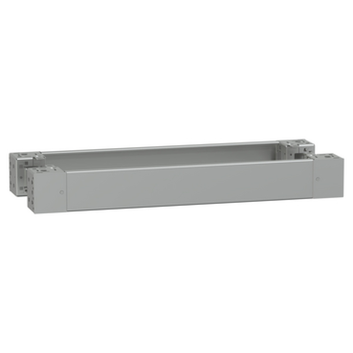 Spacial - plain front panel plinth W800 H100 stainless steel 304L