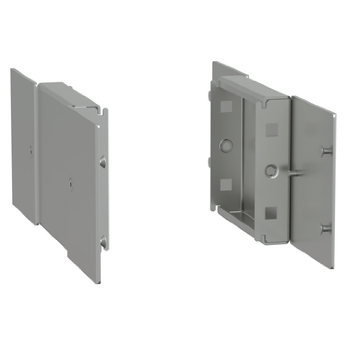 Spacial - side plinth - H100 D300 stainless steel 304L