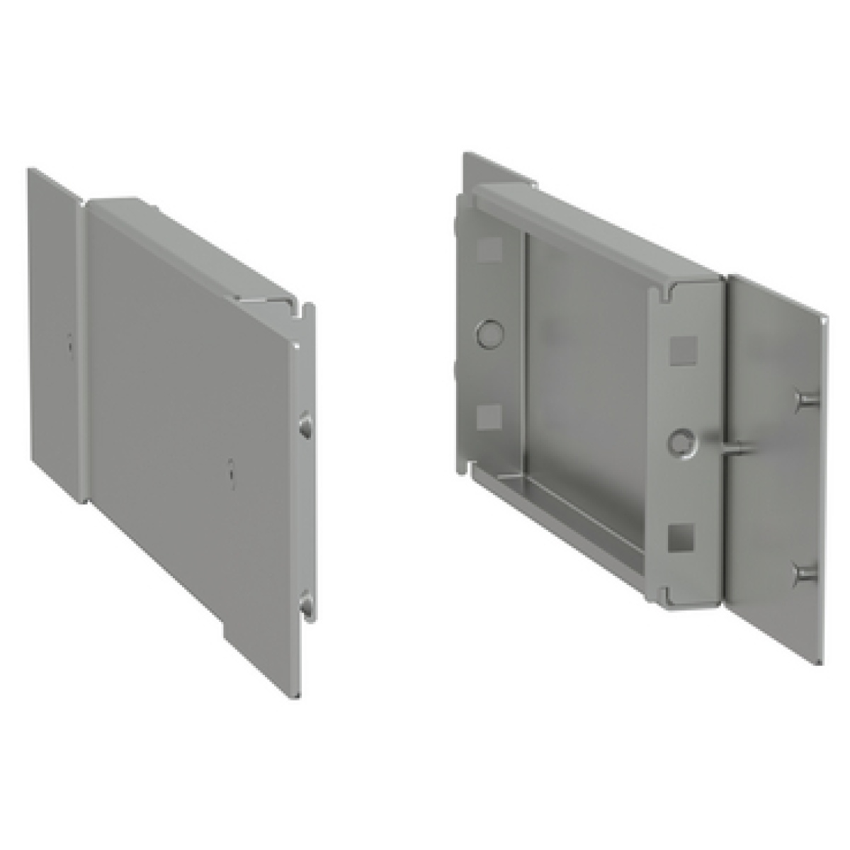 Spacial - side plinth - H100 D400 stainless steel 304L