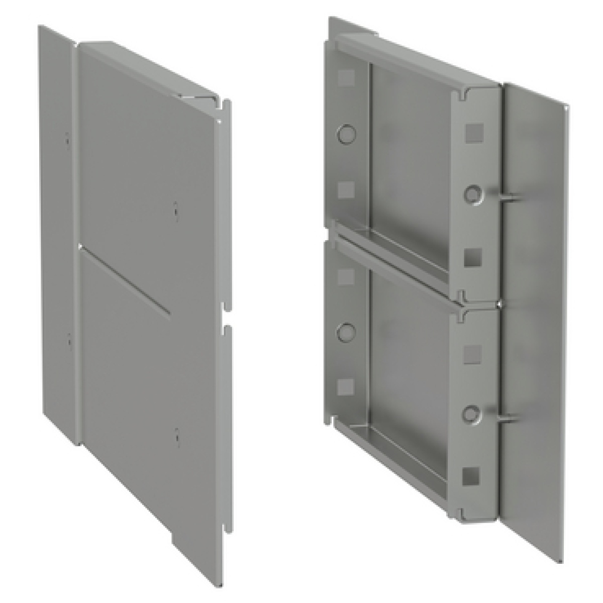 Spacial - side plinth - H200 D400 stainless steel 316L