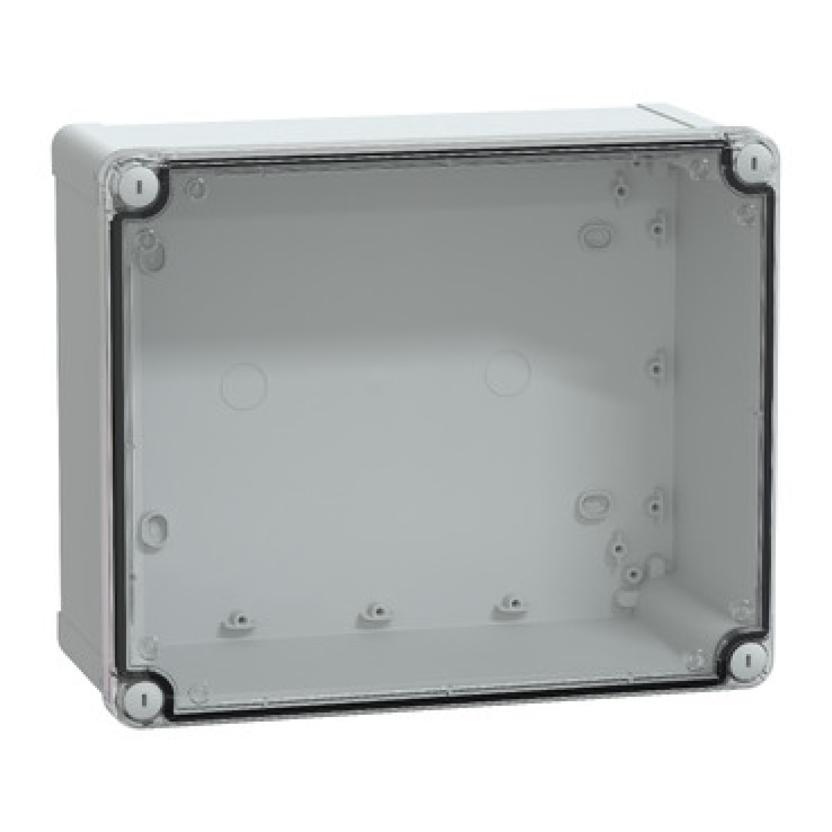 PC box IP66 IK08 RAL7035 Int.H275W225D120 Ext.H291W241D128 Transp.cover H60