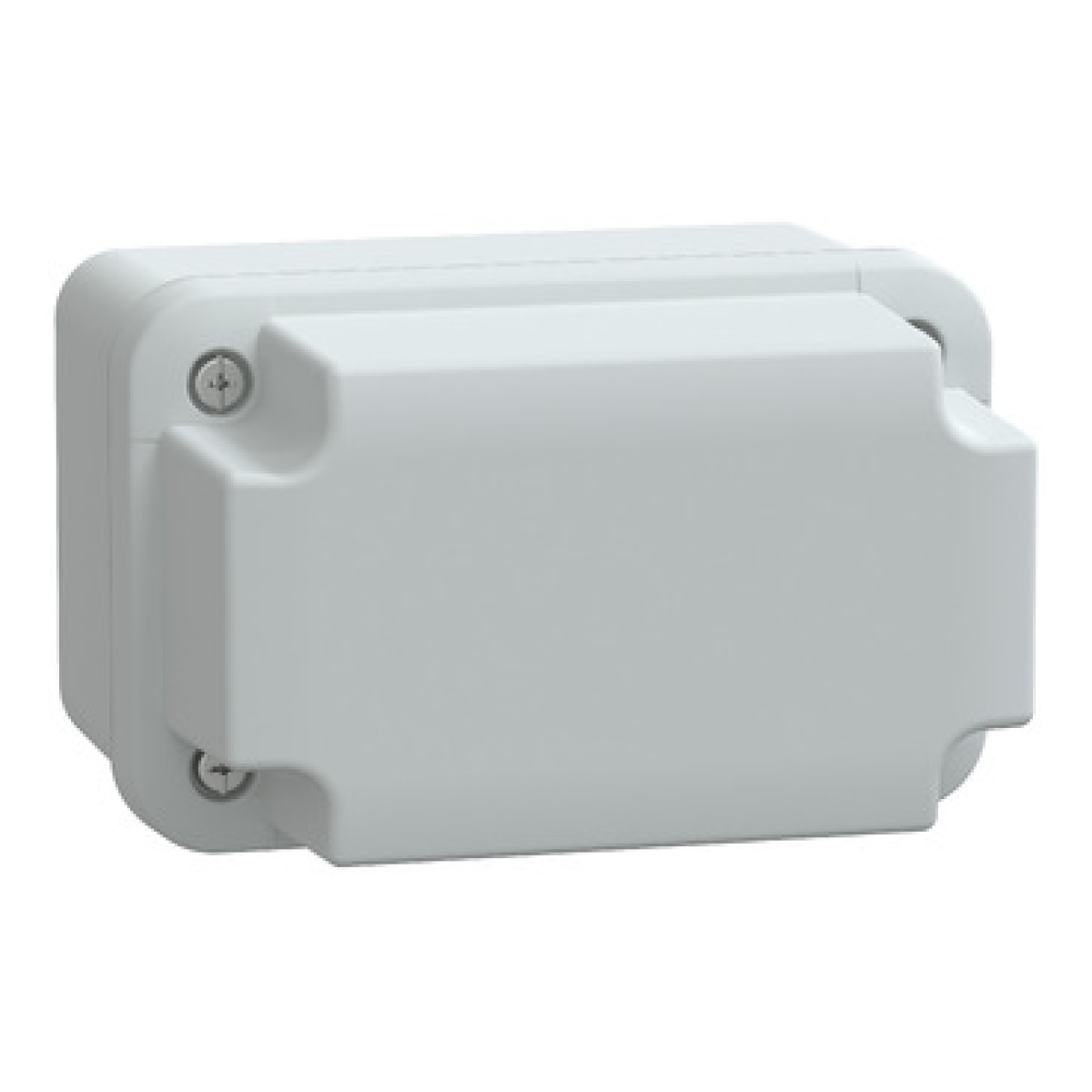 ABS box IP66 IK07 RAL7035 Int.H105W65D85 Ext.H117W74D94 Opaque cover H40
