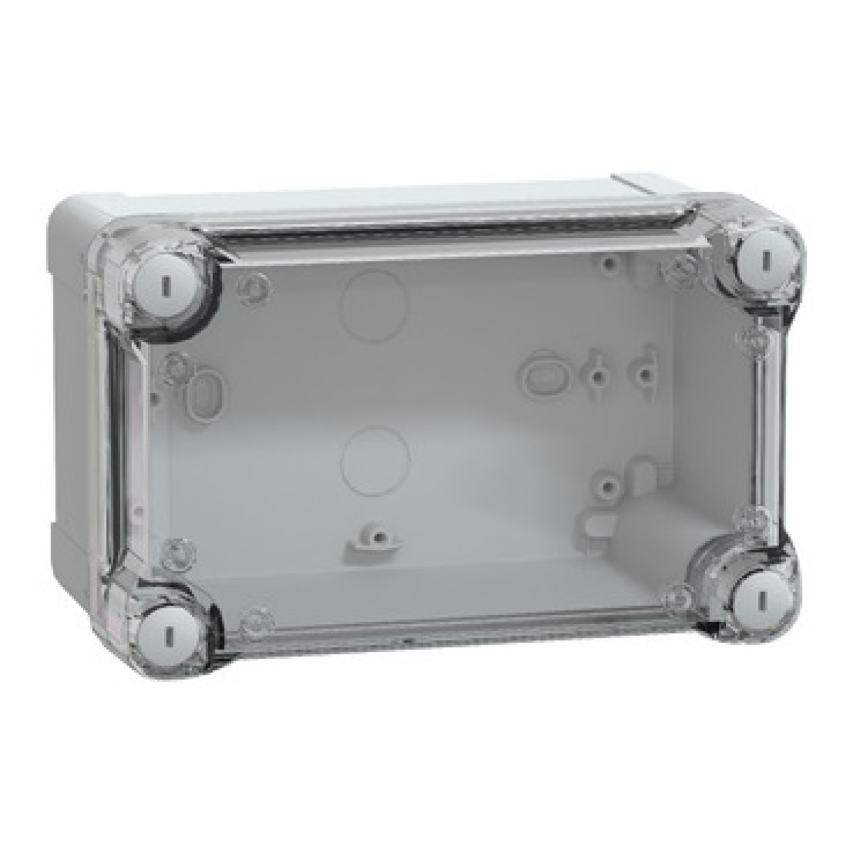 ABS box IP66 IK07 RAL7035 Int.H175W105D100 Ext.H192W121D105 Transp.cover H40