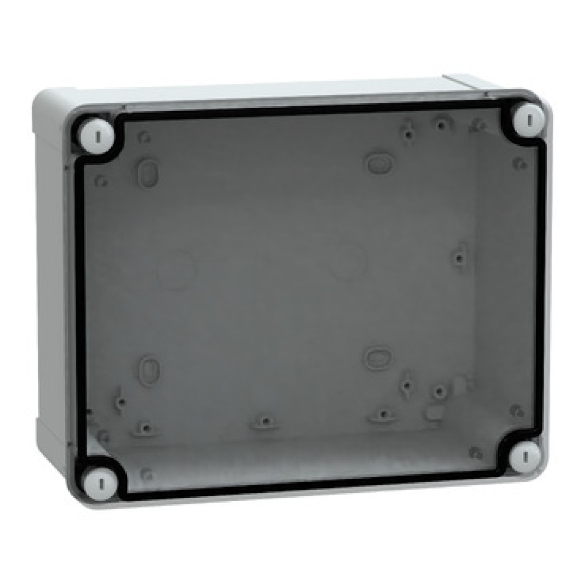 ABS box IP66 IK07 RAL7035 Int.H225W175D100 Ext.H241W191D128 Transp.cover H20
