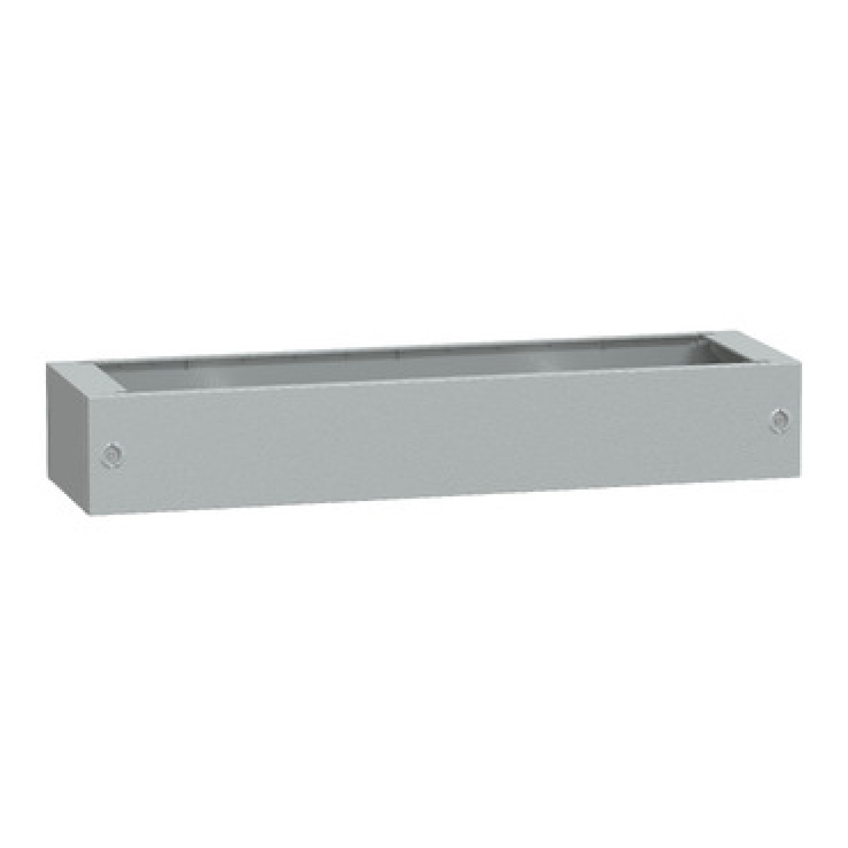 Pedestal de poliéster com vidro reforçado do inv. PLAT124 abertura frontal IP44-IK10 RAL7035