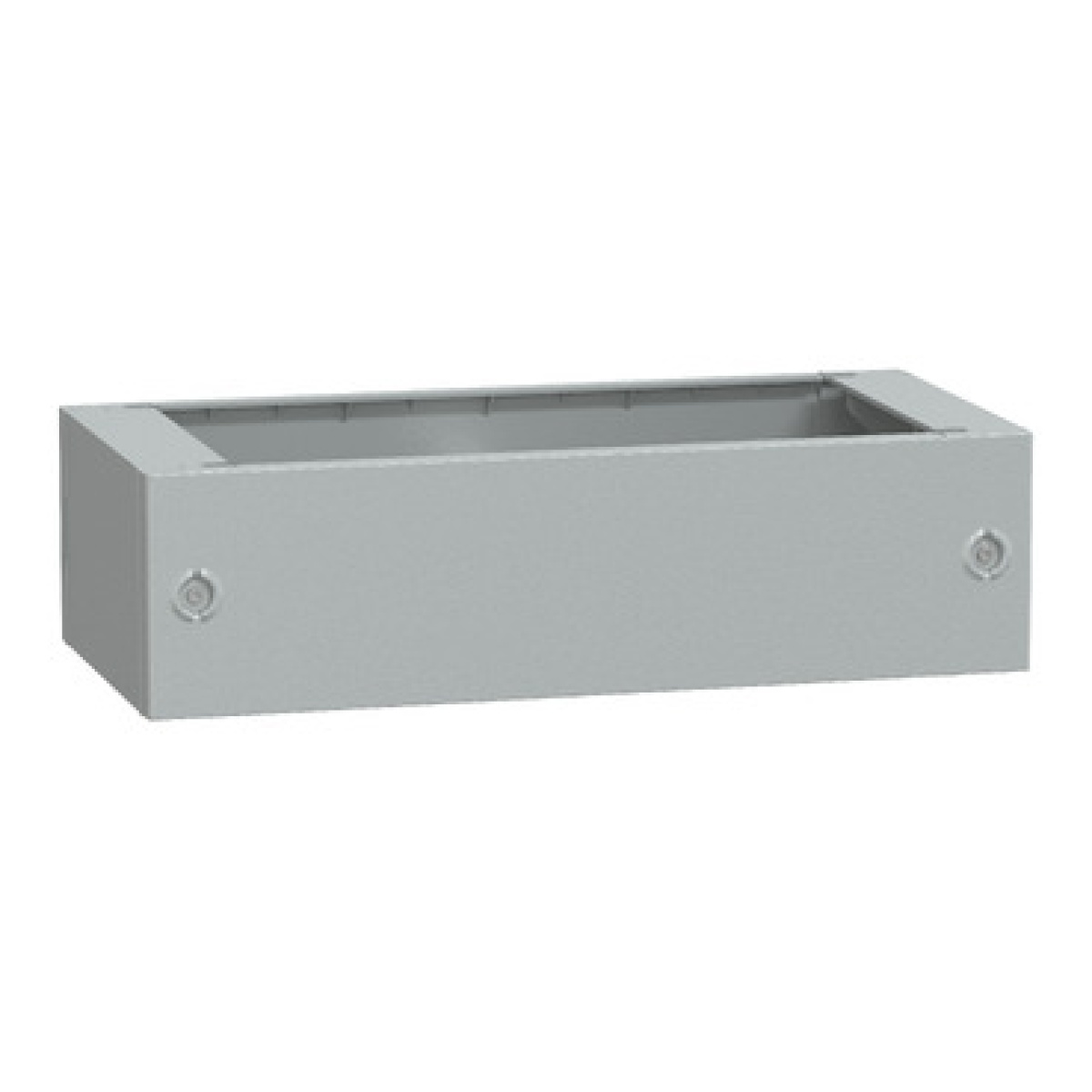 Pedestal de poliéster com vidro reforçado do inv. PLAT74 abertura frontal IP44-IK10 RAL7035