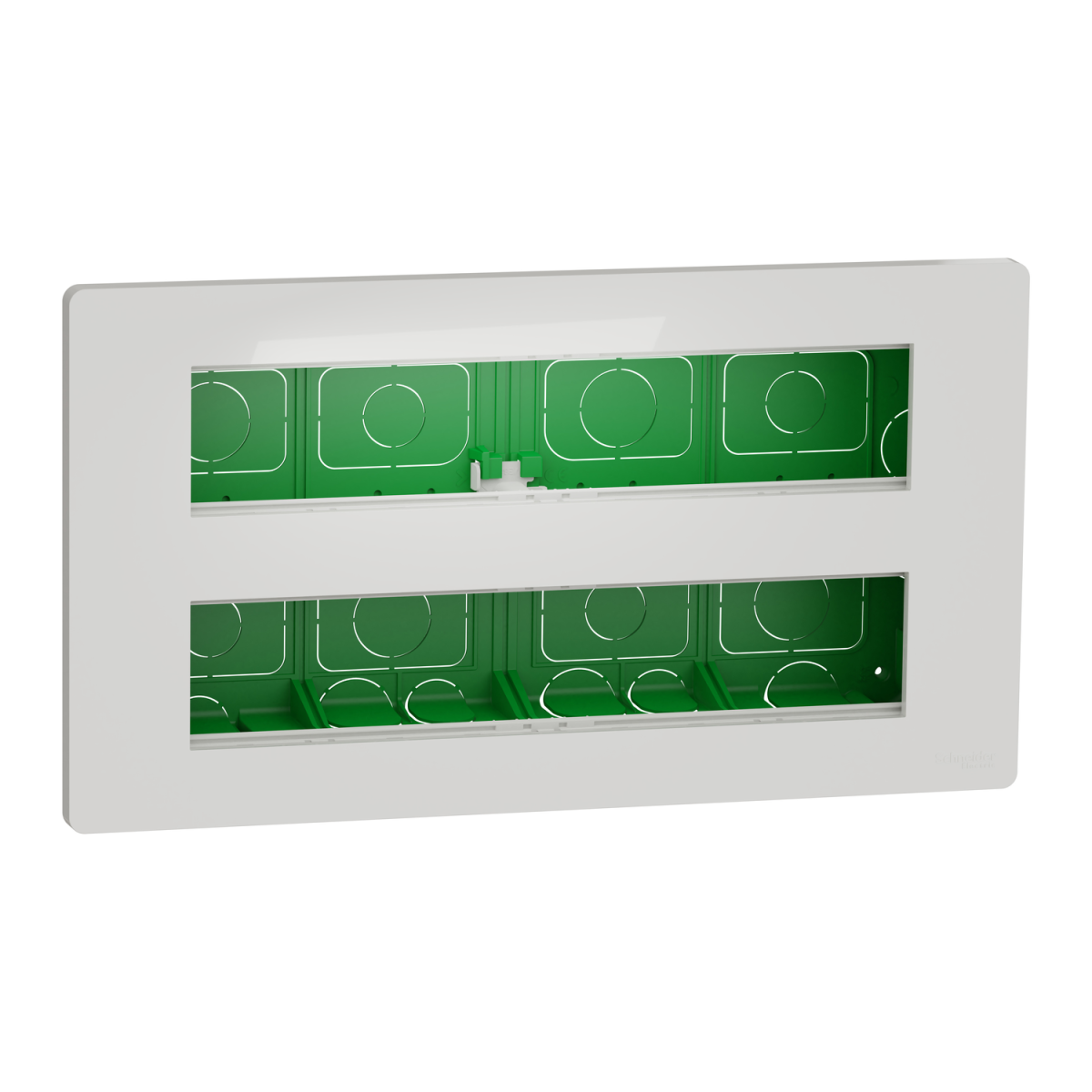 Nova Unica System - Postos de trabalho - encastrar - módulos 2 x 10 - antibacteriano - Branco