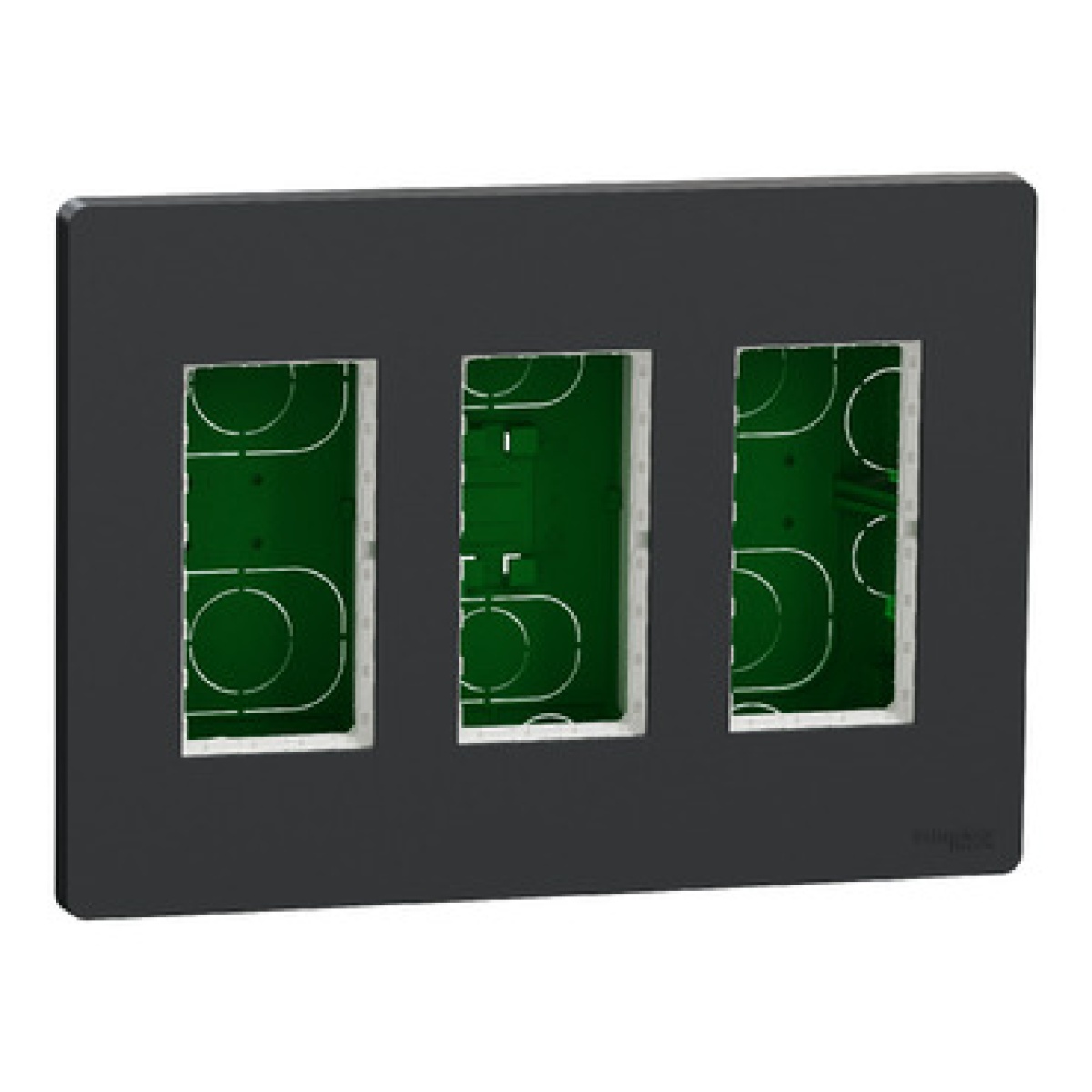 Nova Nova Unica system - Postos de trabalho - encastrar - módulos 3 x 4 - Antracite