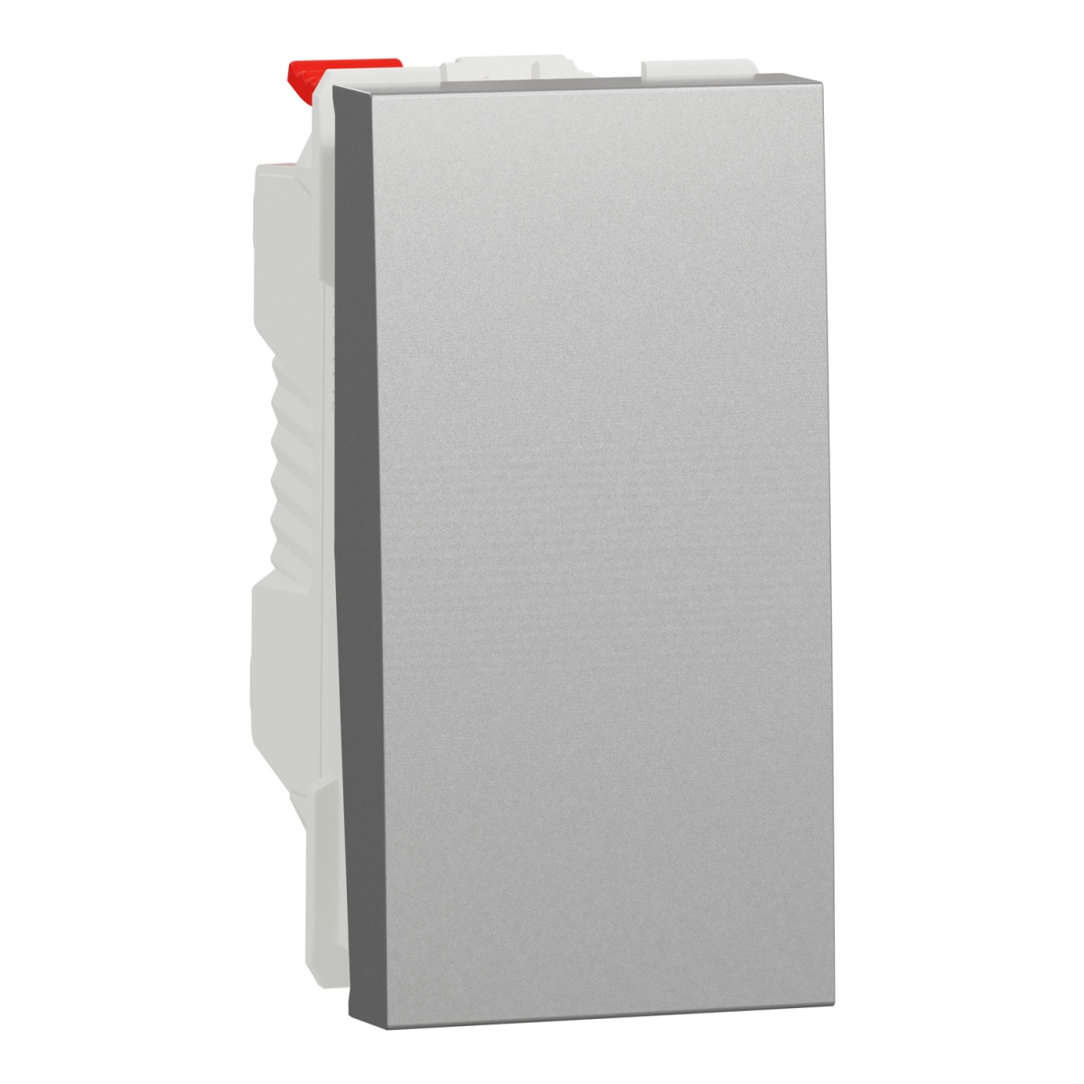 Nova Unica - Botão de pressão 1 mód. - 10A - Alumínio