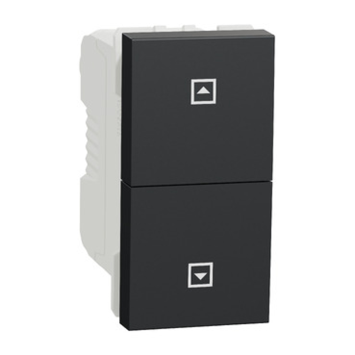 Nova Unica - Botão de pressão estores 1 mód. - 10A - Antracite