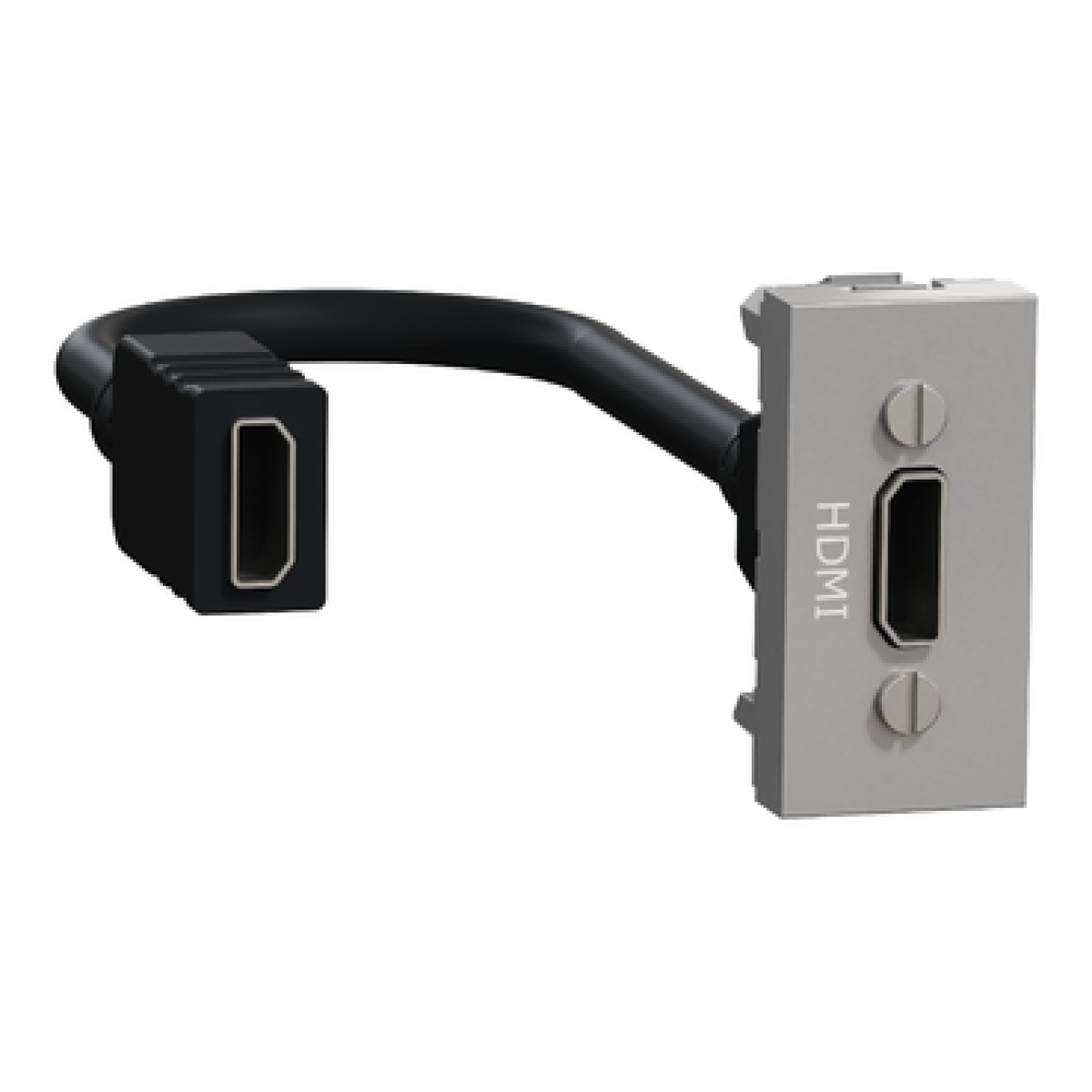 Nova Unica - Tomada HDMI 1 mód. - Alumínio