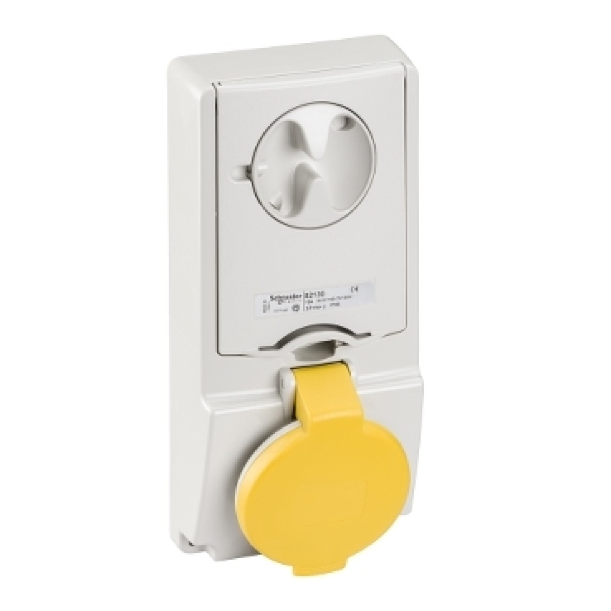 Tomada interligada Unika - 16 A - 2P  E - 100...130 V CA - IP44 - para painel