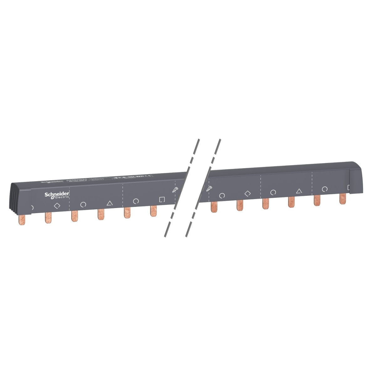 Acti9 - comb busbar - 3LN balanced - 18 mm pitch - 24 modules - 100 A