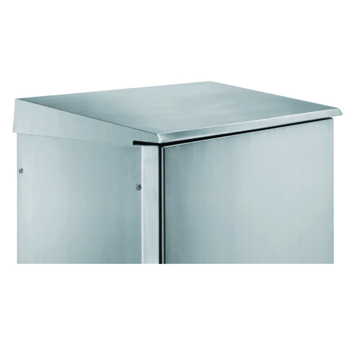 Stainless canopy 304L, Scotch Brite finish, for enclosures W1200xD600 mm.