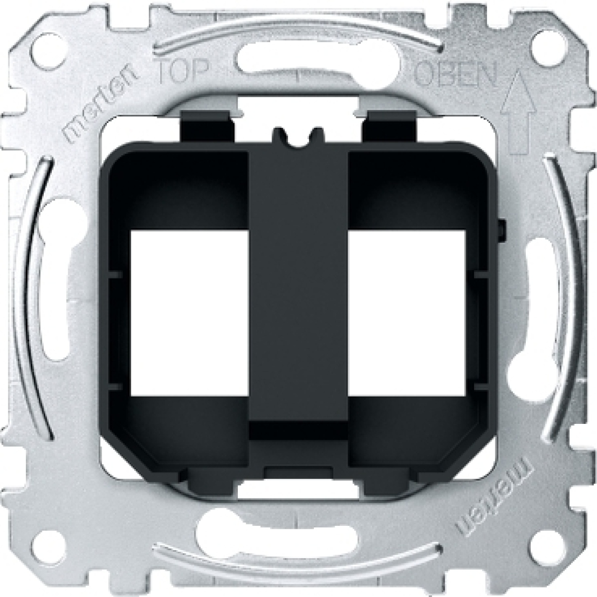 teclas de suporte para conector modular de tomada, pretoamarelo