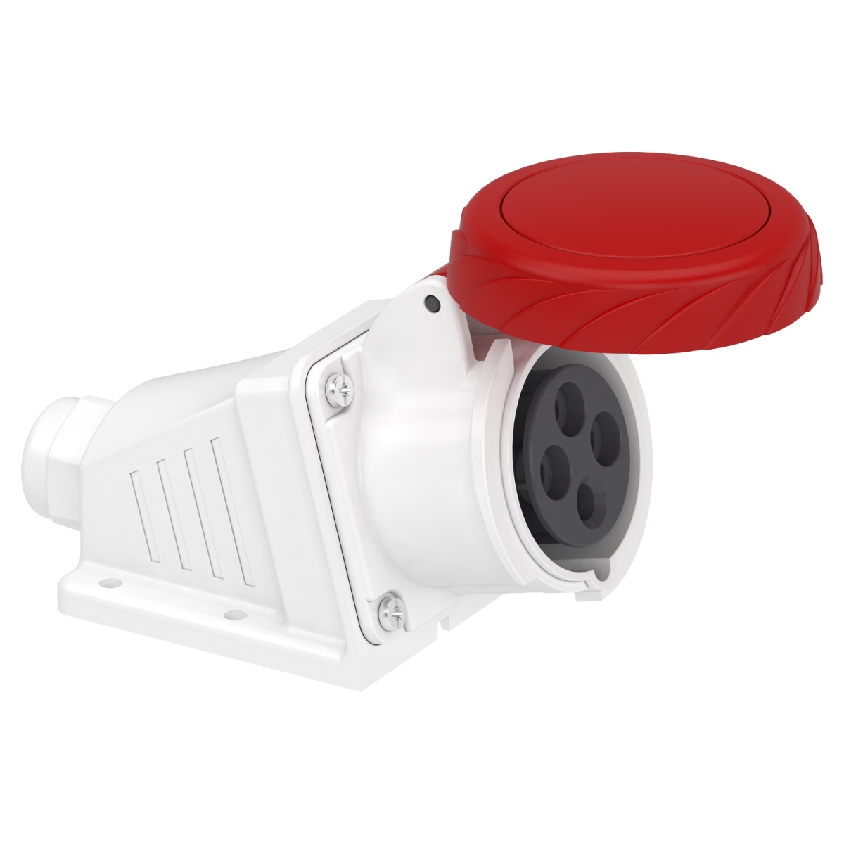 PratiKa socket - screw - angled - 16A - 3P  E - 380...415 V AC - wall