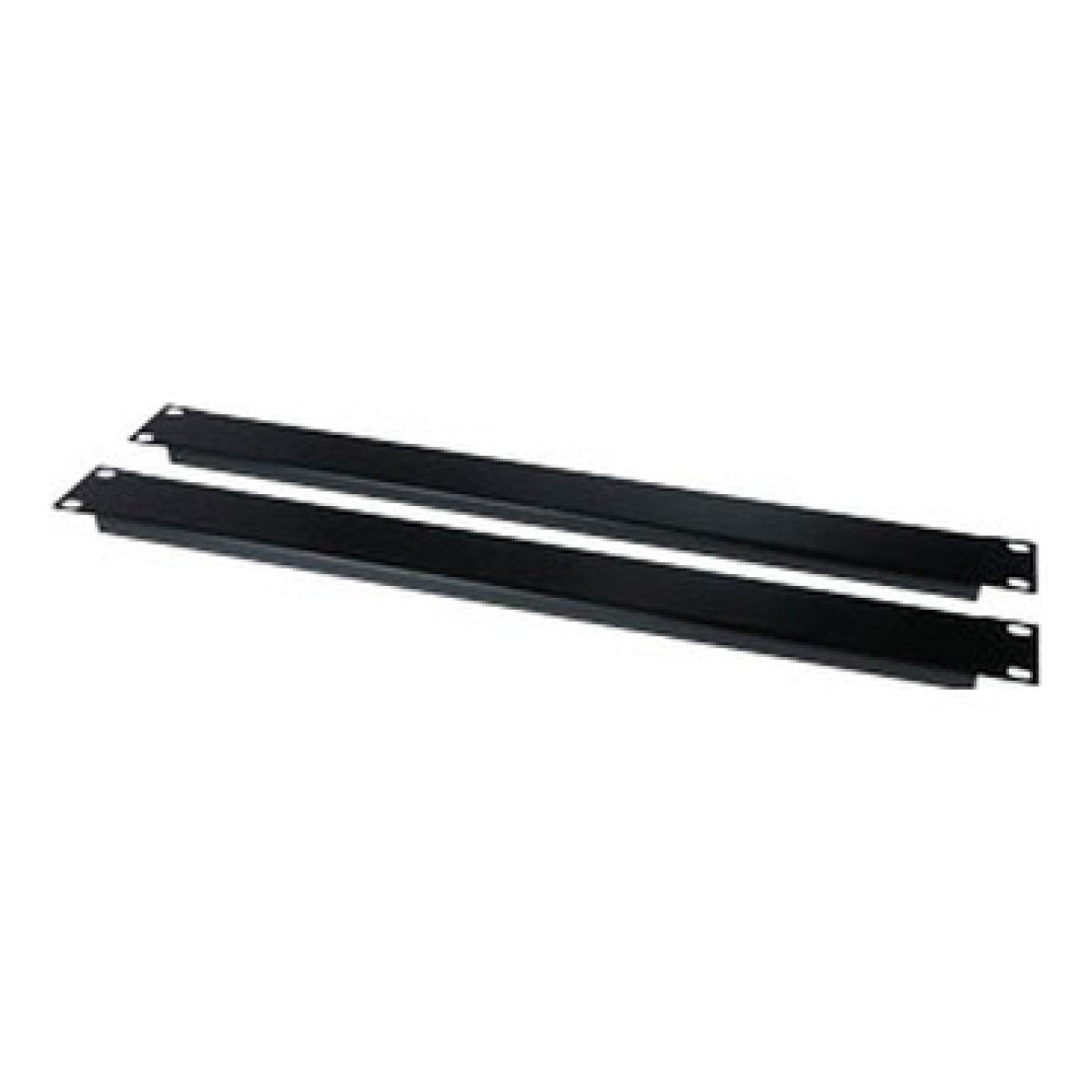 Kit do Painel de Preenchimento da Gestão de Fluxo de Ar 1U Qtd 2 em Preto