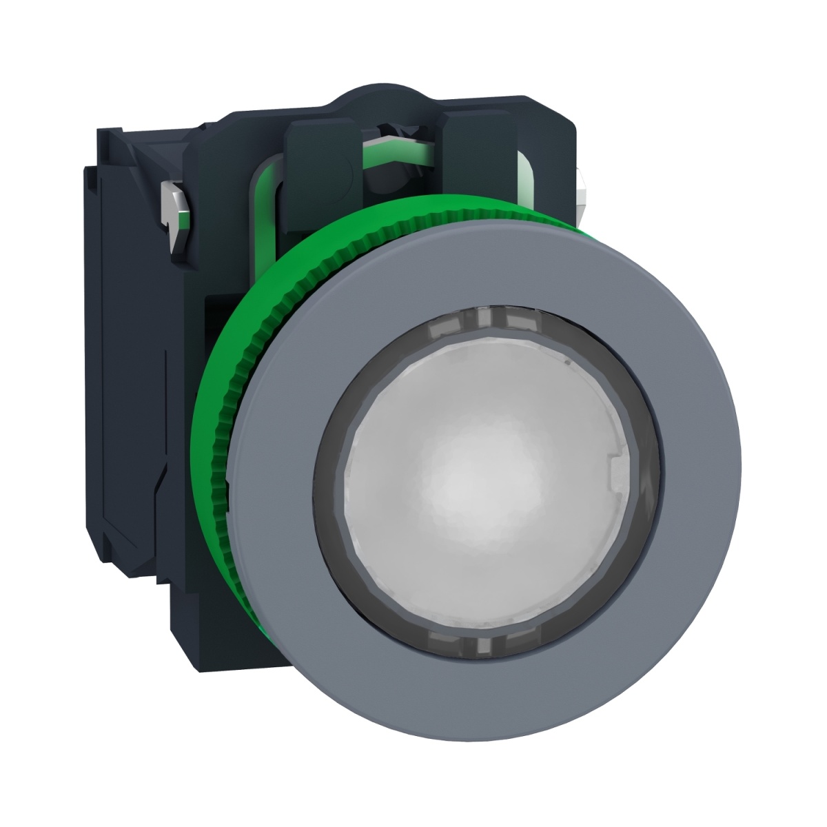 Flush branco   cap ipb led 230 1no 1nc scr