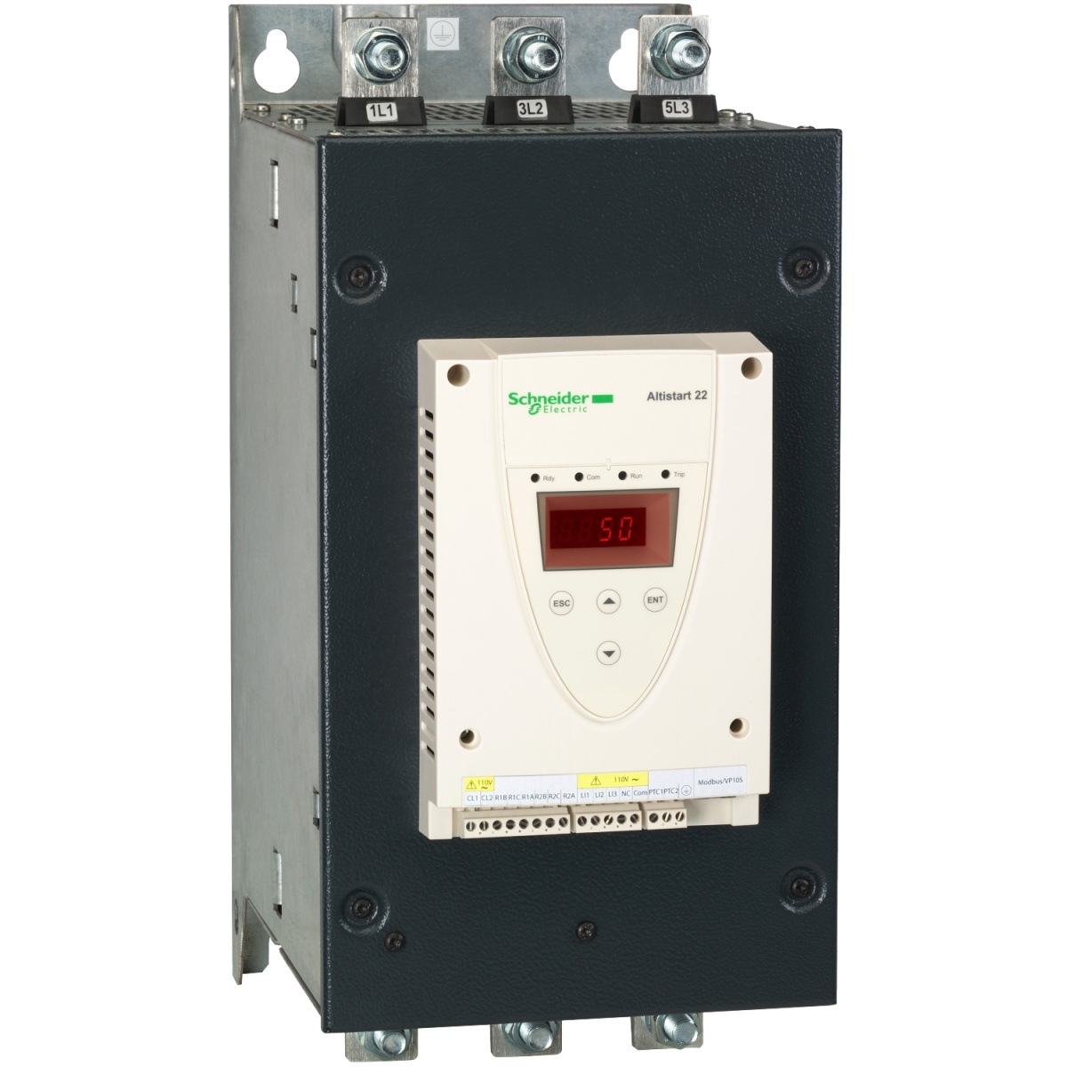 Arrancador suave -ATS22-controlo 220V-potência 230V55kW400...440V110kW