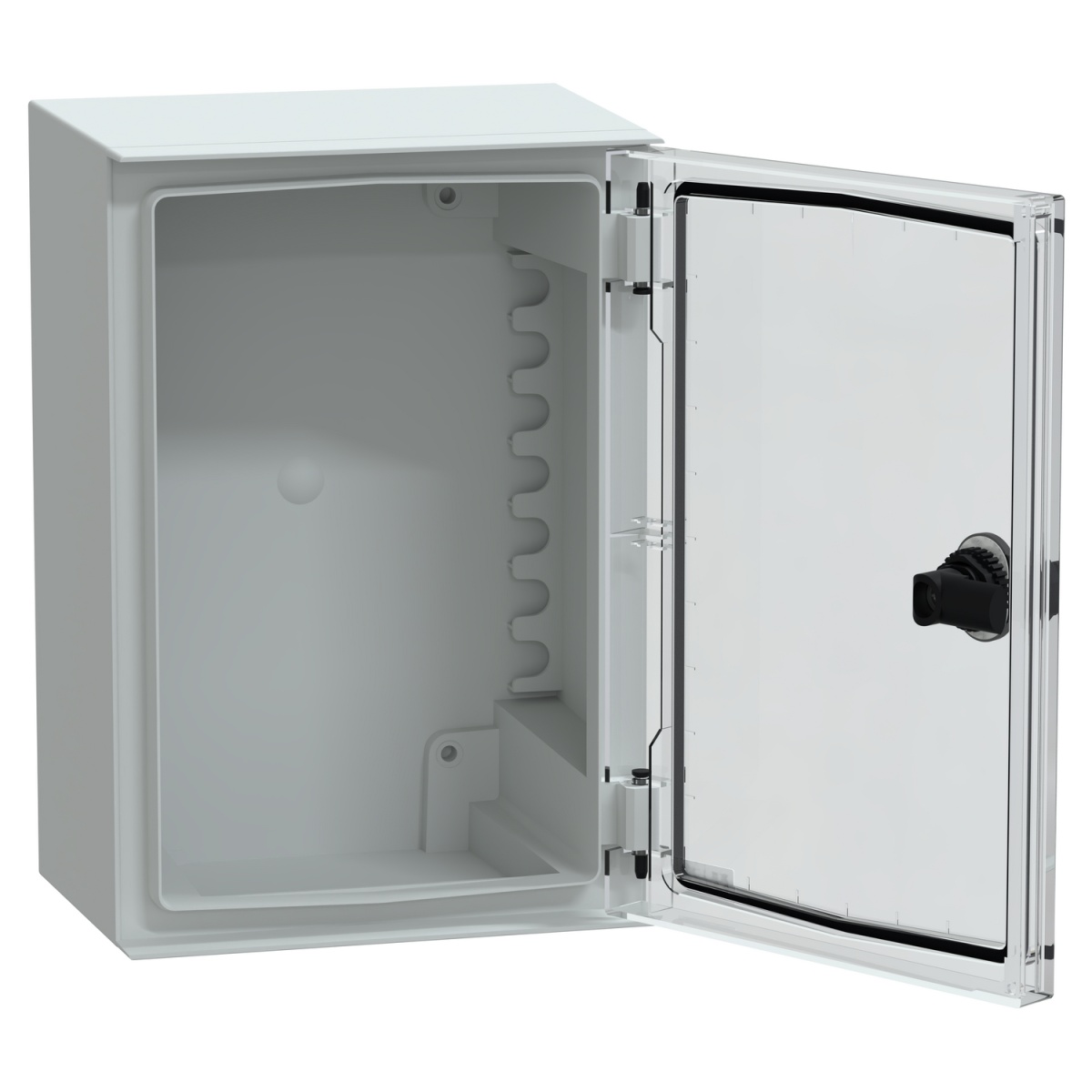 wall-mounting encl. ABSPC monobloc IP66 H310xW215xD160mm transparent door