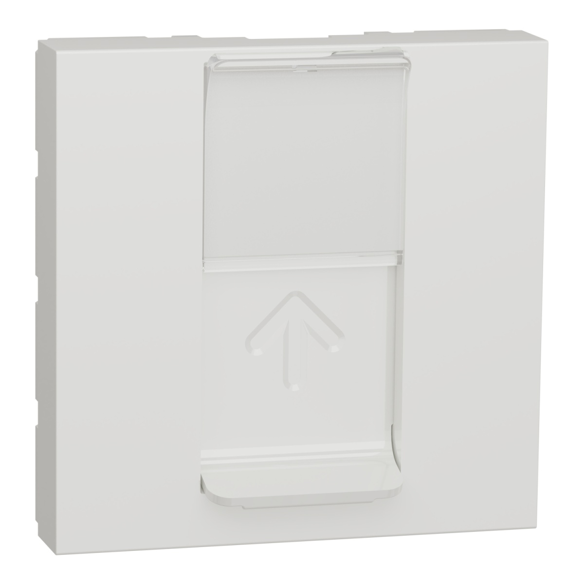 Nova Unica -Tecla central RJ45 2 mód. - Branco