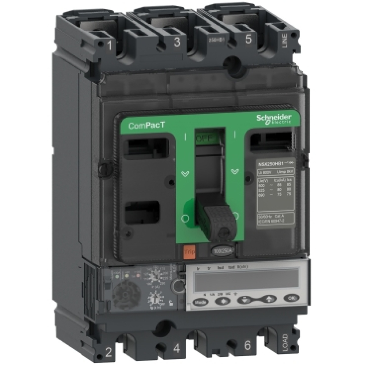 ComPacT DISJUNTOR NSX250HB2 100kA CA 3P3D 160A 6.2E