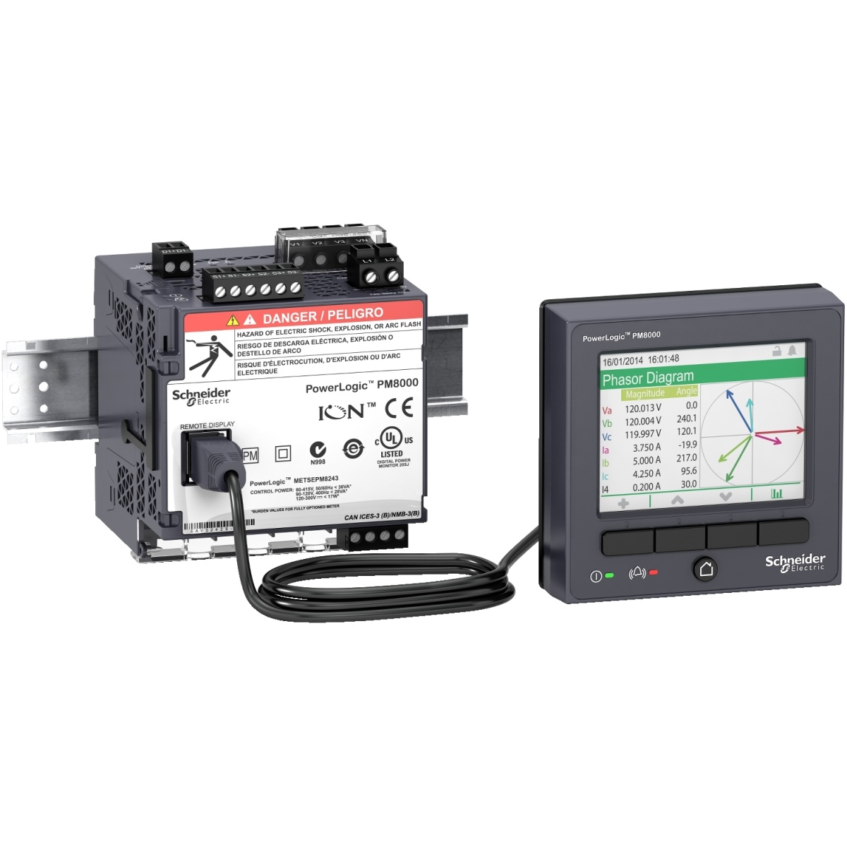 PowerLogic PM8000 - cabo para visor remoto RD96 - 10m