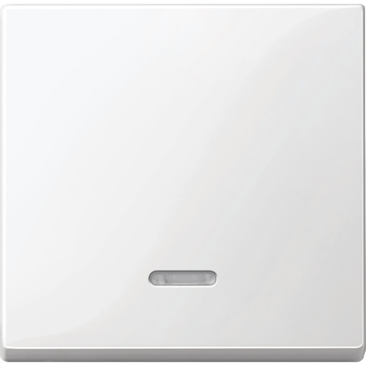 M-Elegance - Tecla simples com visor - Branco brilhante