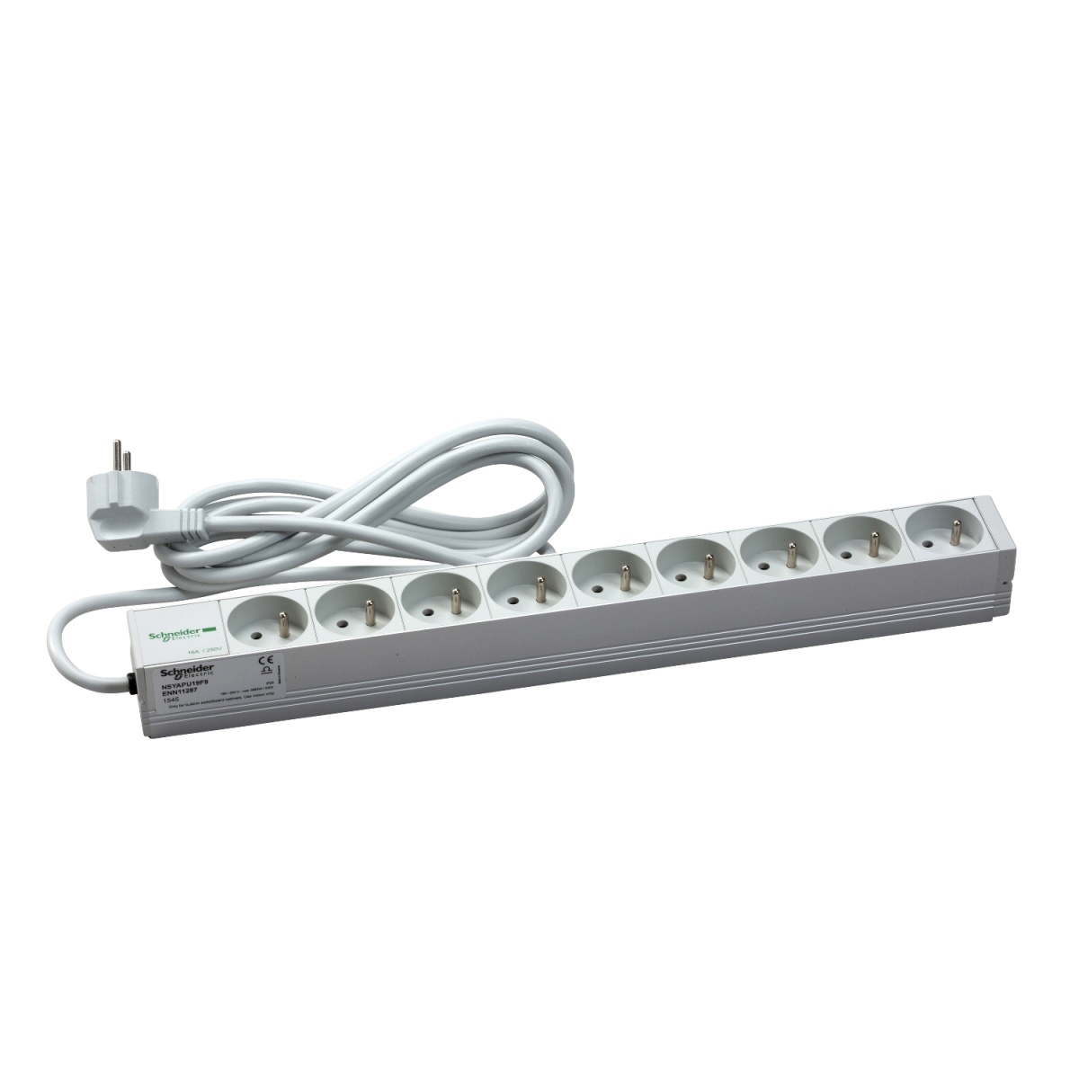 Actassi - 1U power distribution rail - 3 sockets 10P VDE