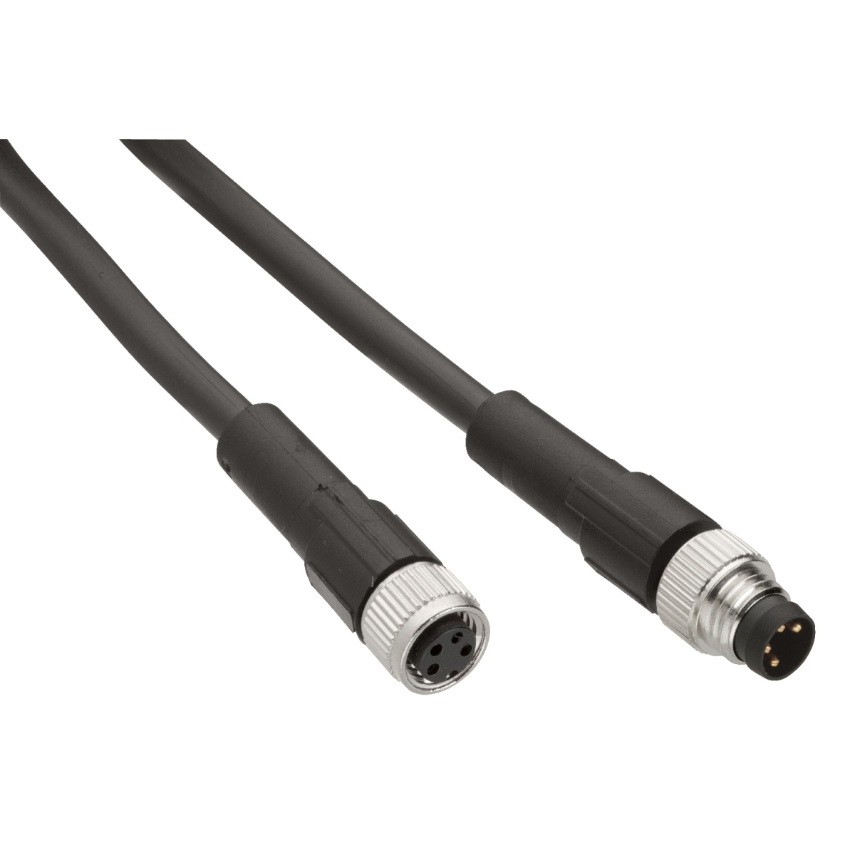 Cabo de barramento de expansão TM7 - reto - conector fêmea M12B - 1 m