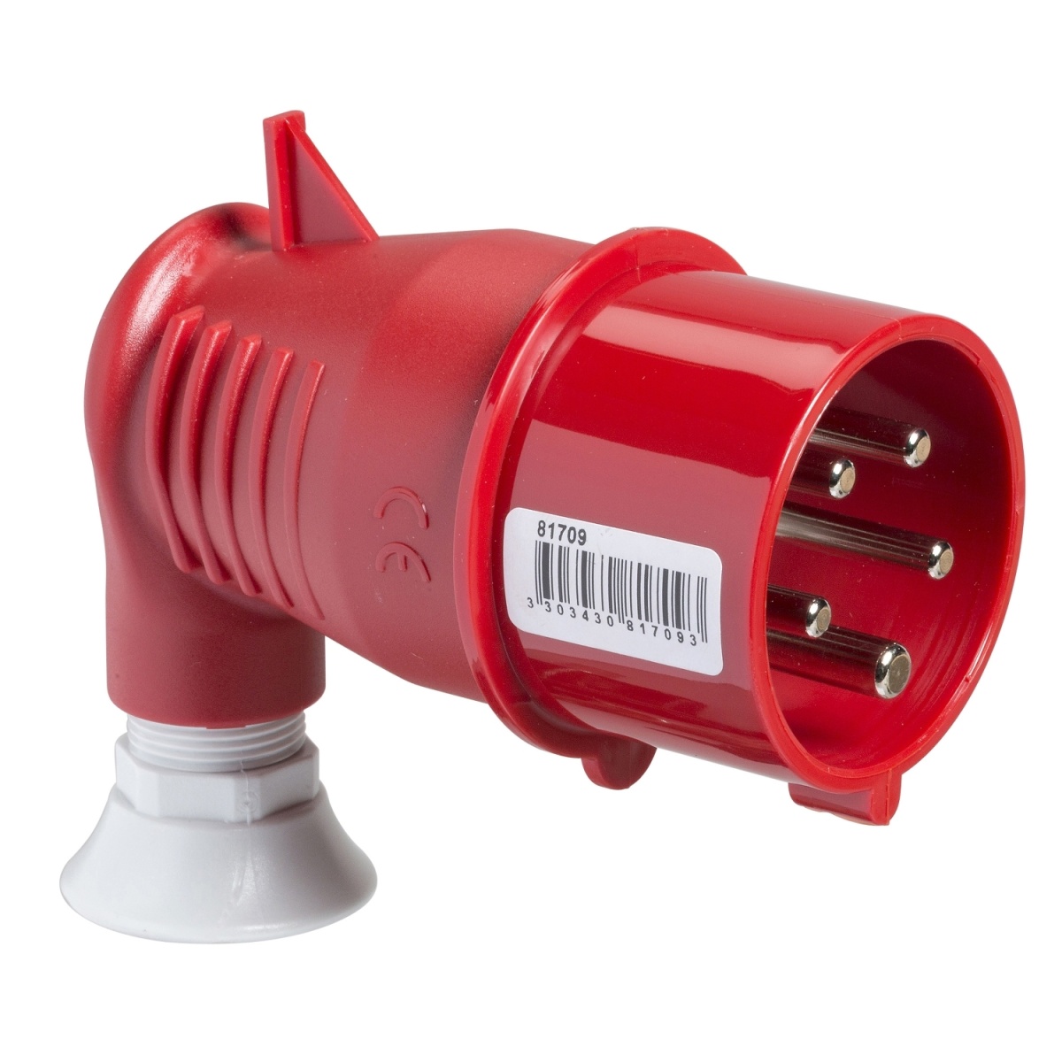 PratiKa wander plug - 90 angled - 16 A - 3P  N  E - 380...415 V AC - IP44