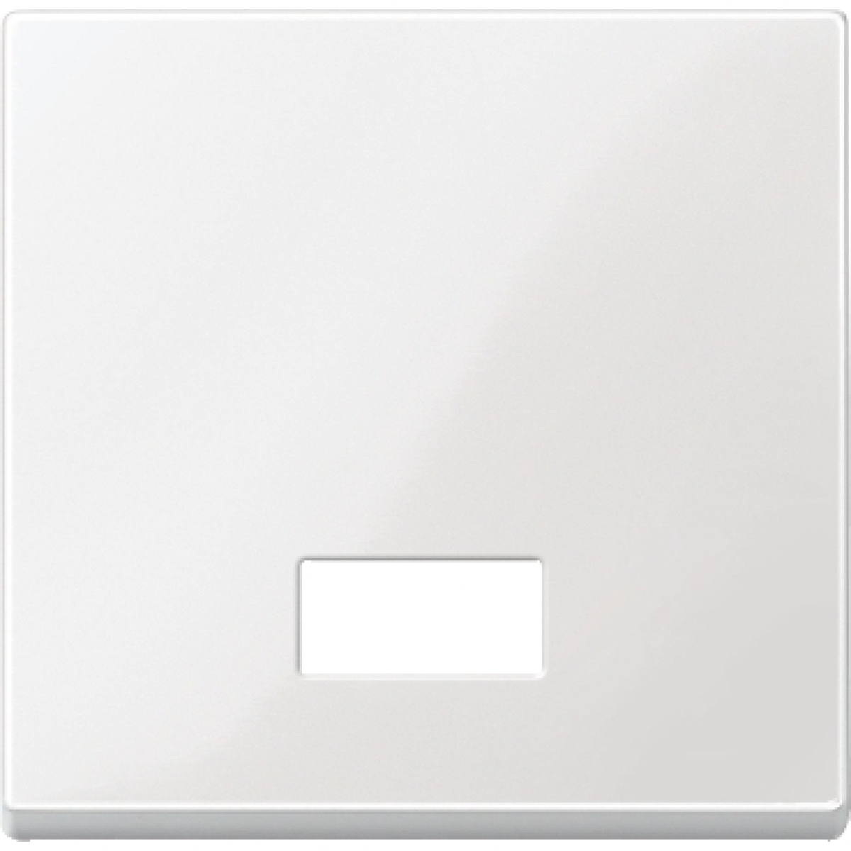 M-Elegance - Tecla simples com visor para símbolos - Branco brilhante