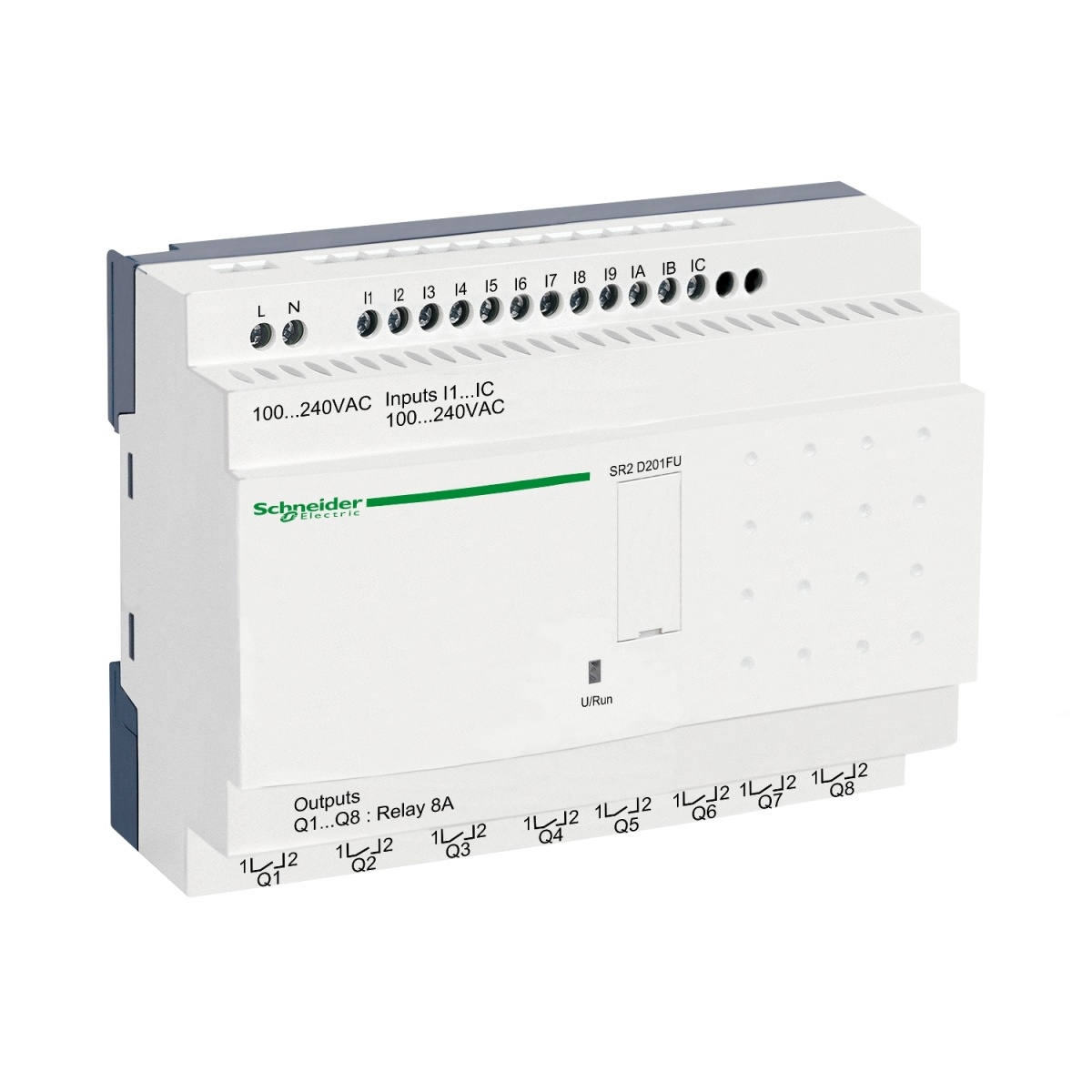 Relé inteligente compacto zelio logic - 20 e s  100..240 v ca  s relógio  s ecrã