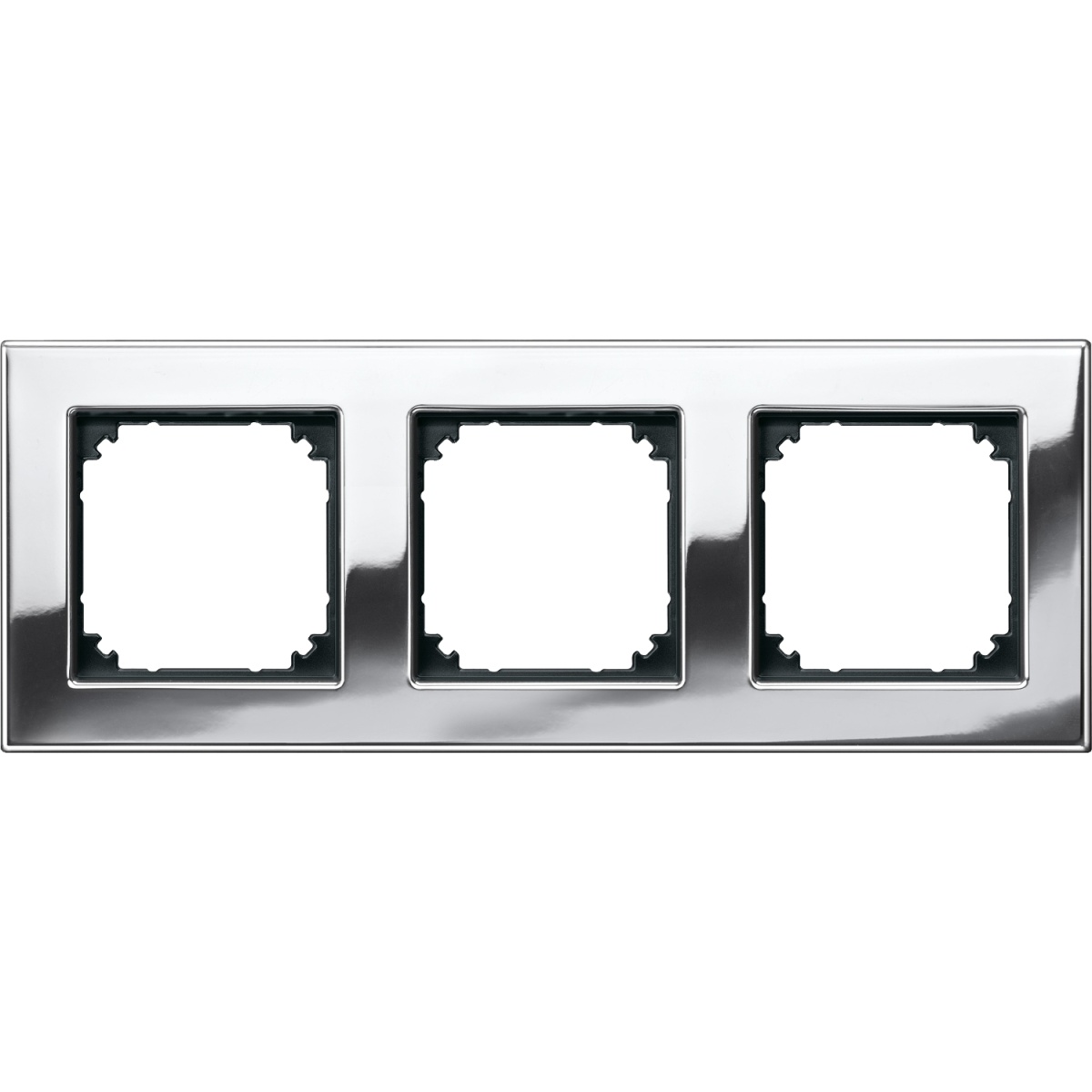 M-Plan - Quadro 3 Elementos Metal Cromado