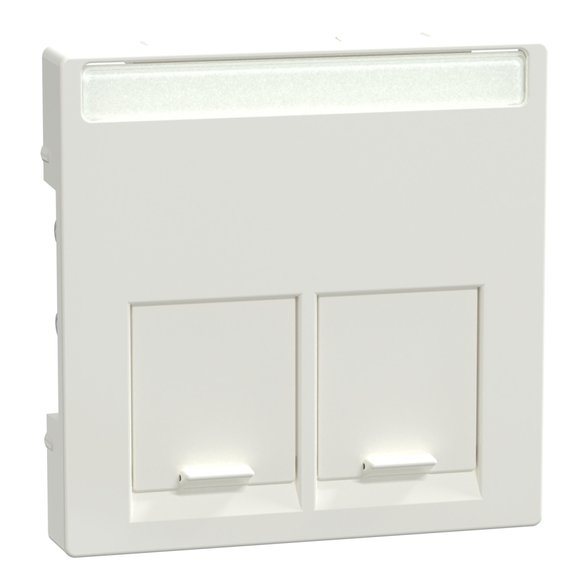 Centro System M, para 2 tomadas de dados, branco polar